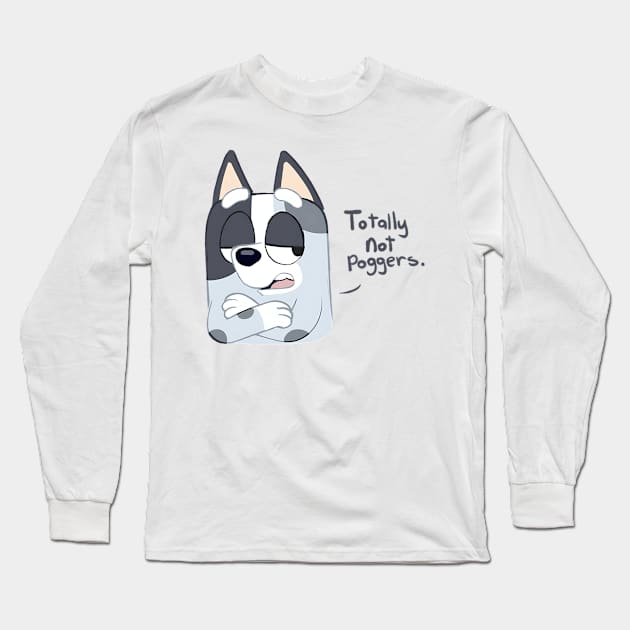 Muffin Totally Not Poggers Long Sleeve T-Shirt by EcoEssence